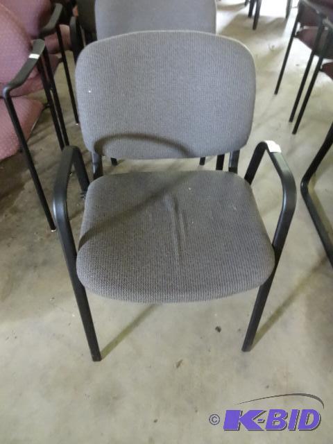 4 matching metal framed side chairs...