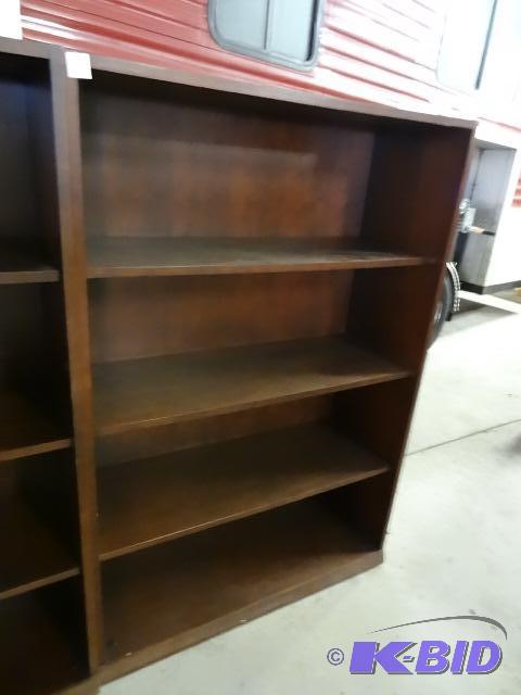 Wood book shelf. 3 shelves. 36 x 14 x 53...