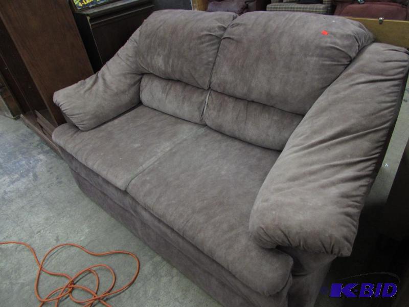 Tan Suede Loveseat...