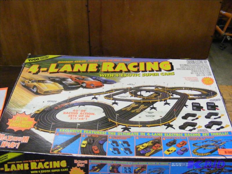 4 Lane Racing by TYCO electric race track...
