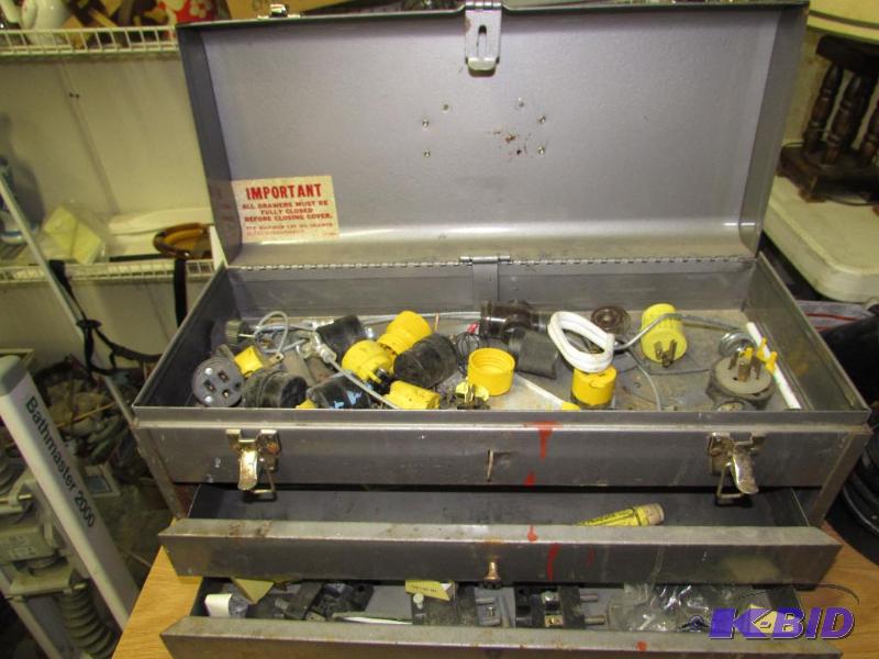 Craftsman tool box, contents included. Electr...