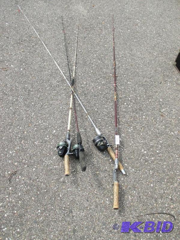 fishing rods and reels...