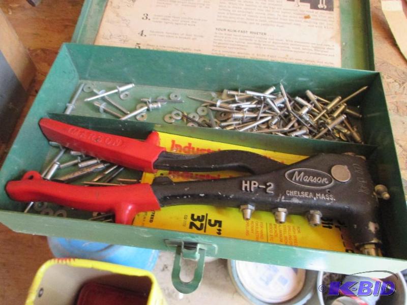 rivet gun and rivets...
