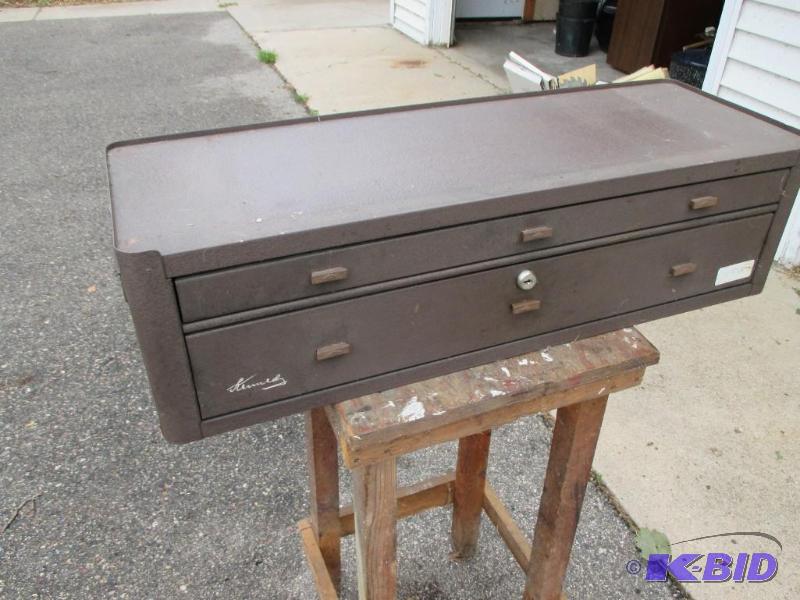 Kennedy machinists tool box with some tools...