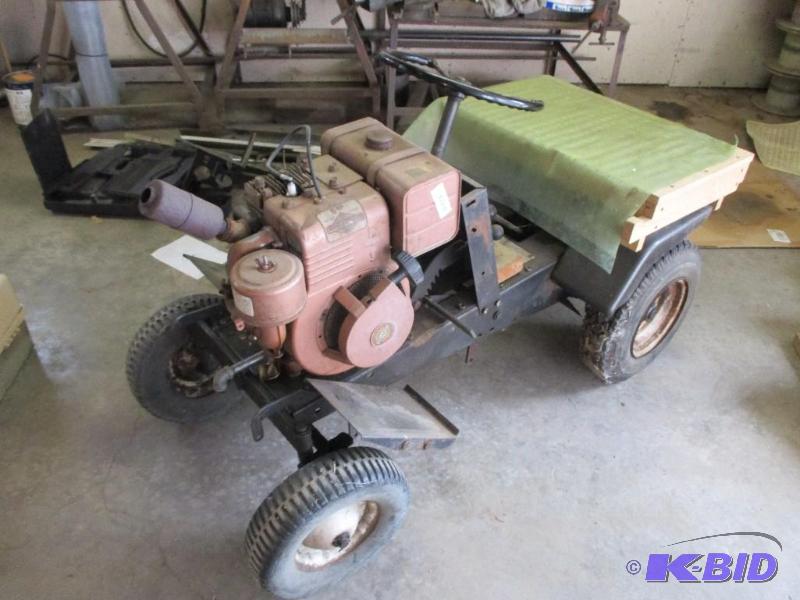 Vintage craftsman lawn tractor chassis...