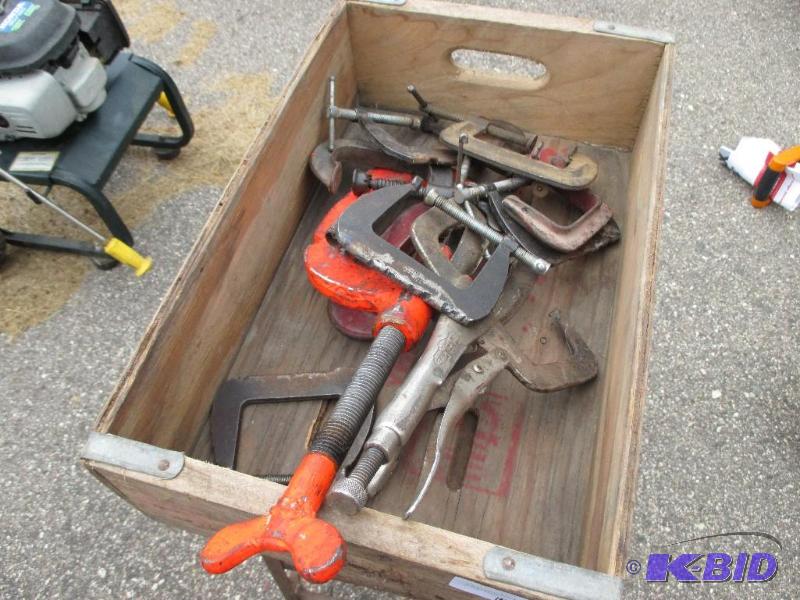 box of clamps...