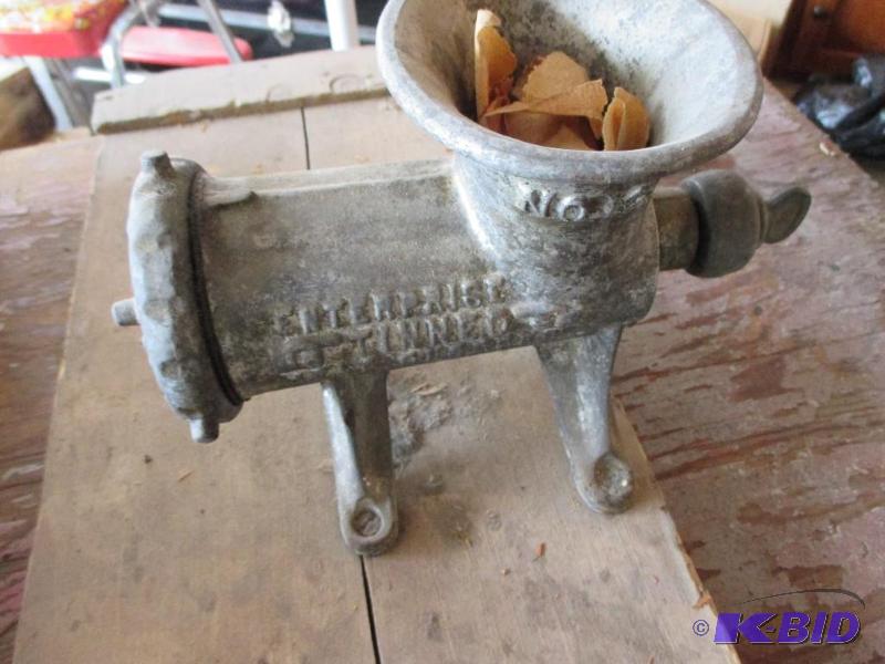 antique meat grinder...