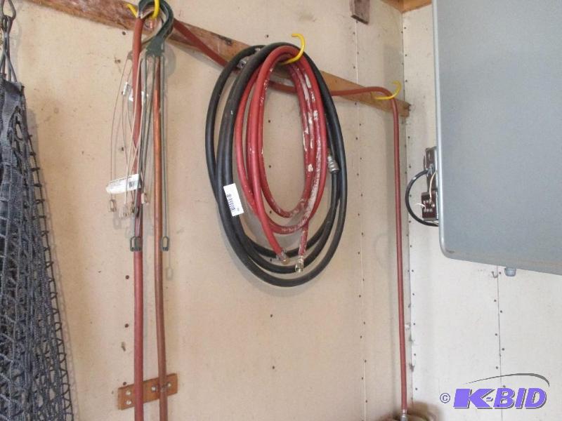 air hoses on wall...