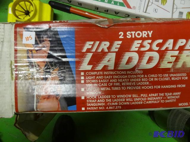 lot 105 image: 2 Story File Escape Ladder...