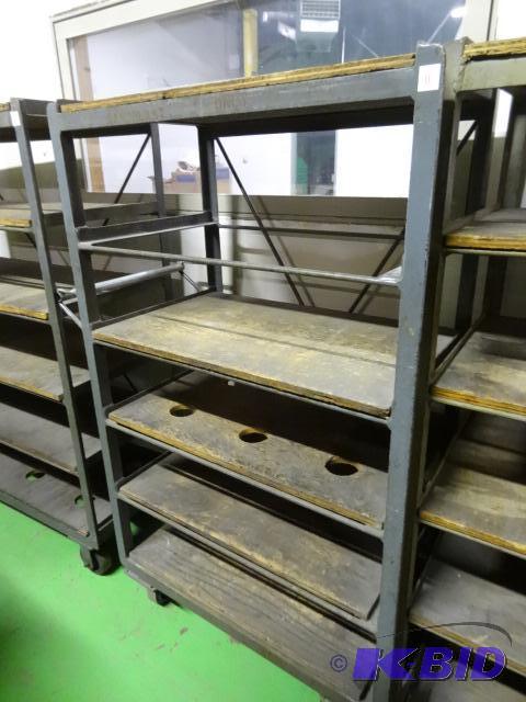 lot 11 image: 6 tier cart on wheels. 36 x 21 x 62...