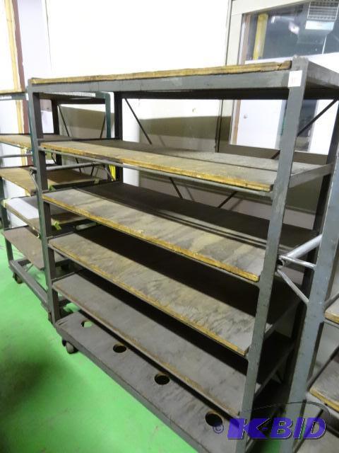 lot 12 image: 6 tier cart on wheels. 51 x 21 x 62...