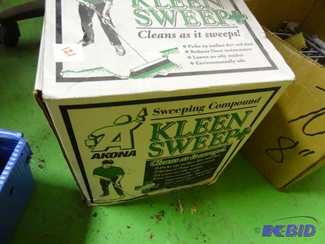 lot 121 image: Kleen Sweep Sweeping Compound. 14 Box...