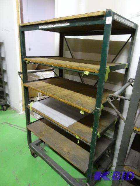 lot 13 image: 6 tier cart on wheels. 36 x 21 x 62...