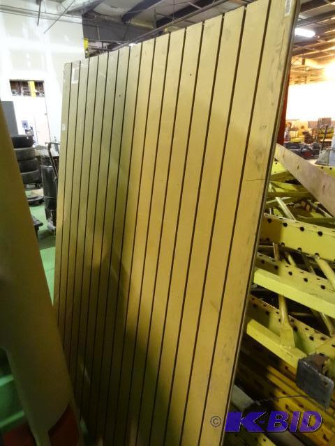 lot 152 image: Sheet of Slat Wall 70 x 48...