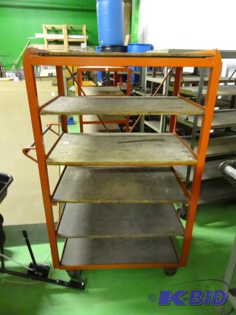 lot 16 image: 6 tier cart on wheels. 36 x 21 x 60...