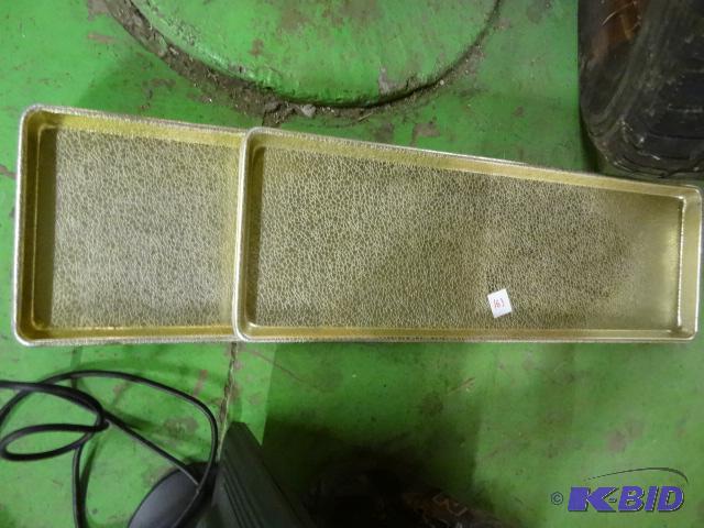 lot 163 image: Bakery Case Metal Display Pans. Qty. 9...