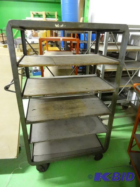 lot 17 image: 6 tier cart on wheels. 36 x 21 x 60...