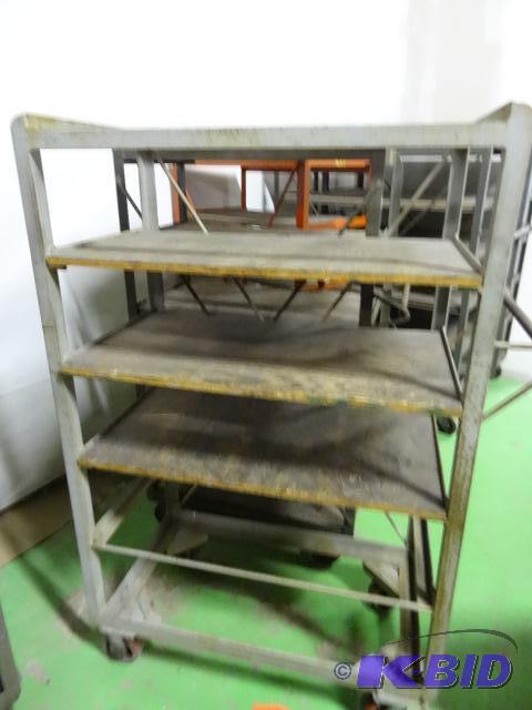 lot 18 image: 6 tier cart on wheels. 37 x 21 x 62...