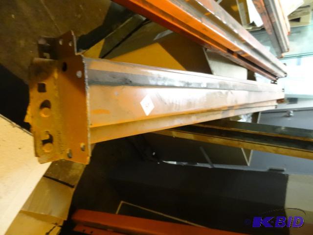 lot 188 image: 96 x 4 pallet rack beams. Qty 3...