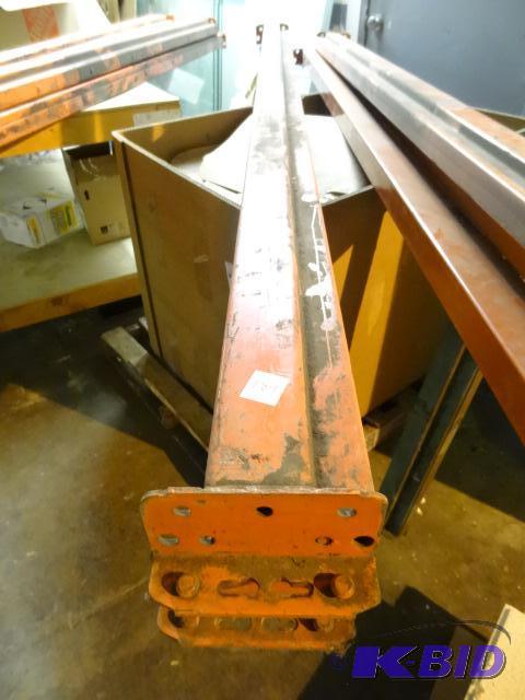 lot 189 image: 96 x 4.5 pallet rack beams. Qty 2...