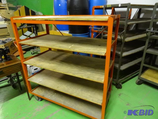 lot 19 image: 6 tier cart on wheels. 51 x 24 x 55...