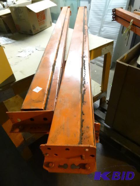 lot 190 image: 96 x 5 pallet rack beams. Qty 4...