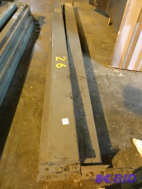 lot 191 image: 96 x 5 pallet rack beams. Qty 4...