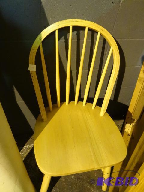 lot 211 image: Wood kitchen chair...
