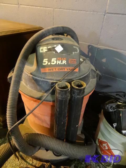 lot 214 image: Craftsman 5.5 HP wet dry vac...