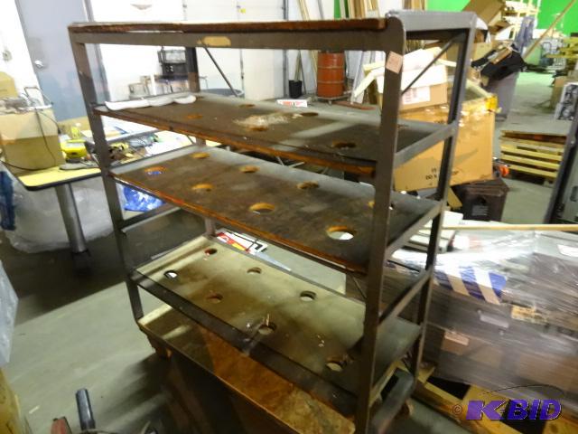 lot 235 image: Metal 6 tier cart. 51 x 21 x 61...