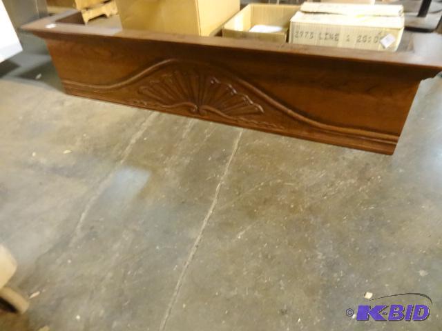 lot 238 image: Wood fireplace mantle. 57 x 12...