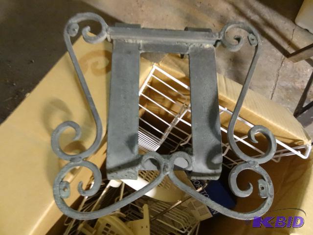 lot 239 image: Large metal door knocker. Misc kitchen cabine...