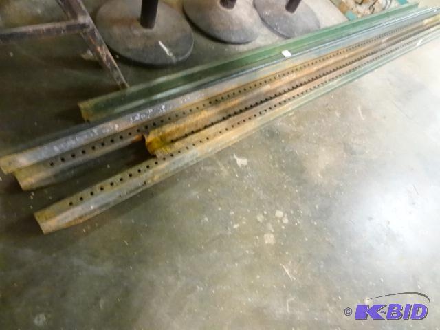 lot 240 image: 6 metal sign posts...