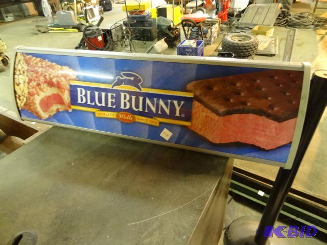 lot 242 image: Blue Bunny ice cream lighted sign....