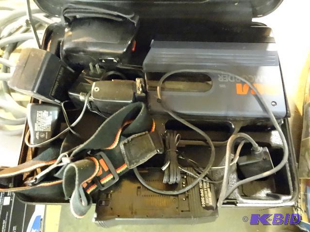 lot 291 image: Europro shark steam blaster. RCA VHS camera. ...