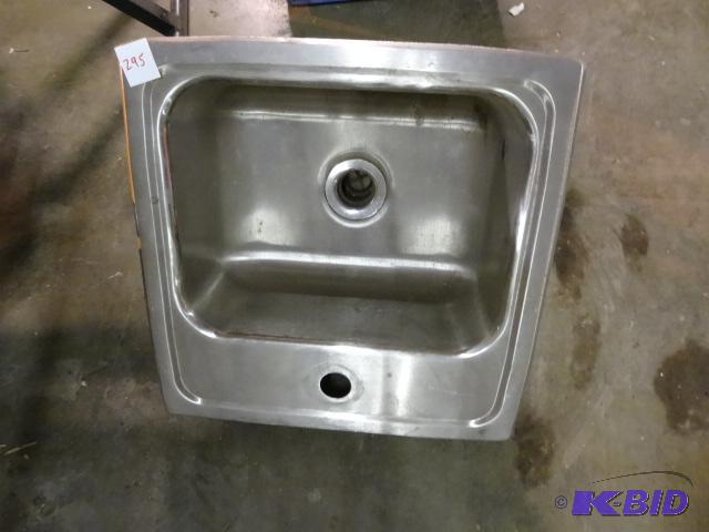 lot 295 image: Stainless hand wash sink...
