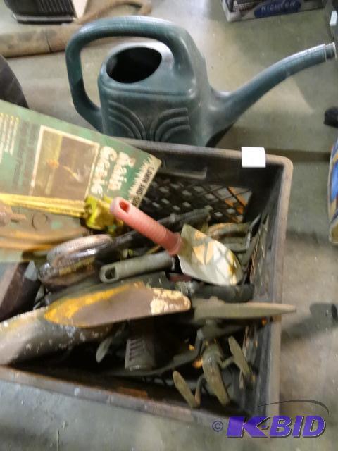lot 296 image: Bin of misc garden tools...