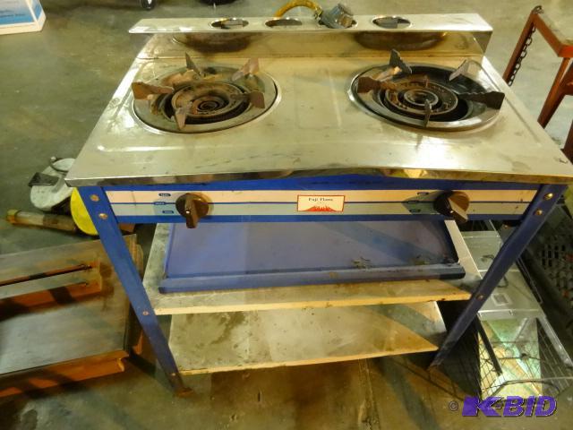lot 307 image: Propane double burner stove. Fuji flame. For ...