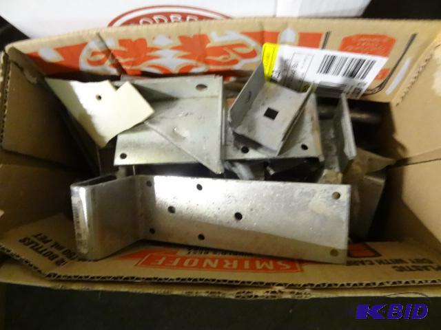 lot 346 image: 2 boxes of misc metal brackets...