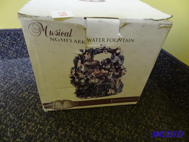 lot 358 image: Musical Noahs ark water fountain...