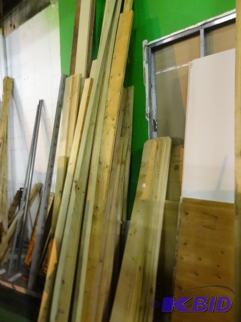 lot 51 image: Large pile of new lumber. Pine, Cedar and mor...