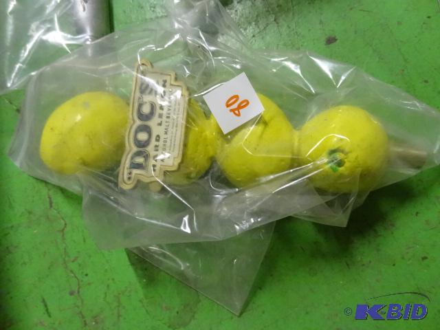lot 80 image: Docs hard lemon tap handle...