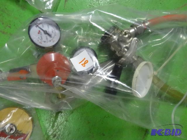 lot 81 image: Beer tap with pressure gauge...