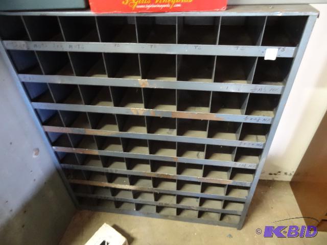 lot 17 image: 36 x 12 x 42 metal hardware cabinet....