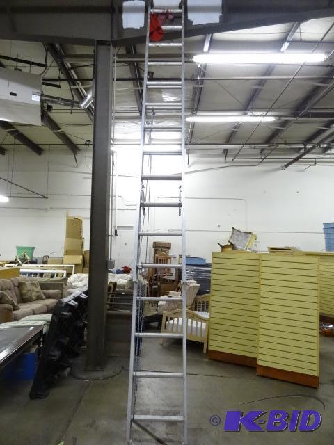 lot 51 image: 24 aluminum extension ladder...