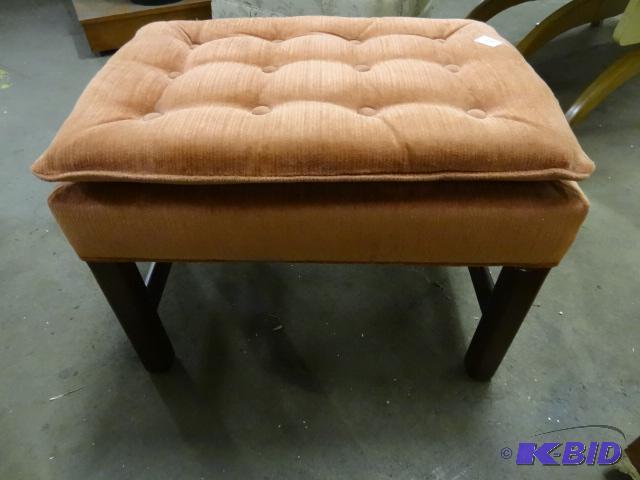 lot 59 image: Vintage cushioned foot rest...