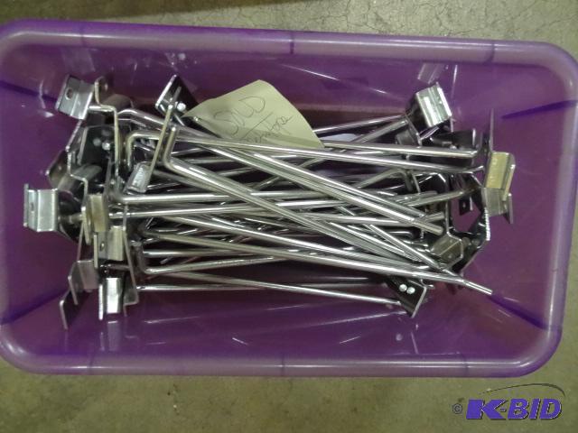 lot 70 image: Bin of slat wall hooks...