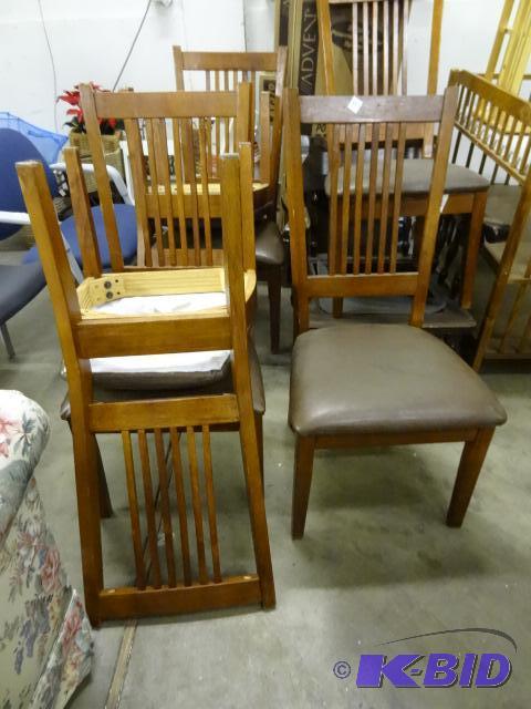 lot 83 image: 6 matching dining room chairs...