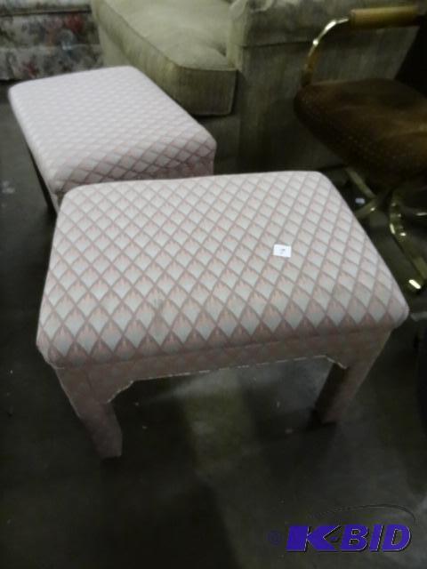 lot 94 image: 2 cushioned foot stools...