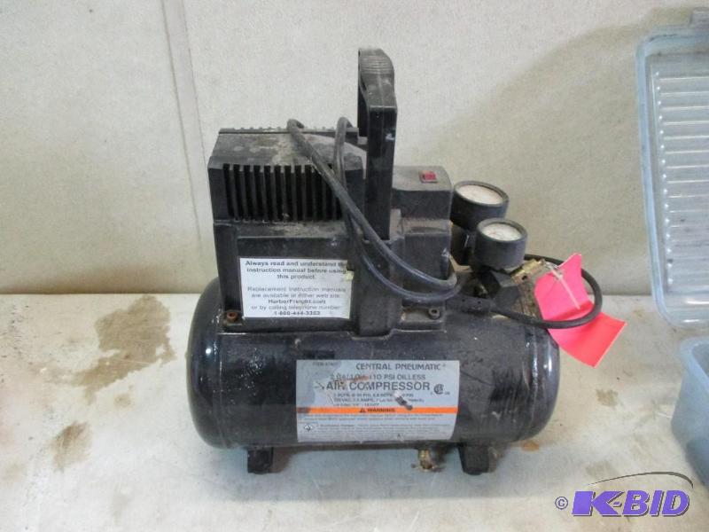 Central Pneumatics air compressor...
